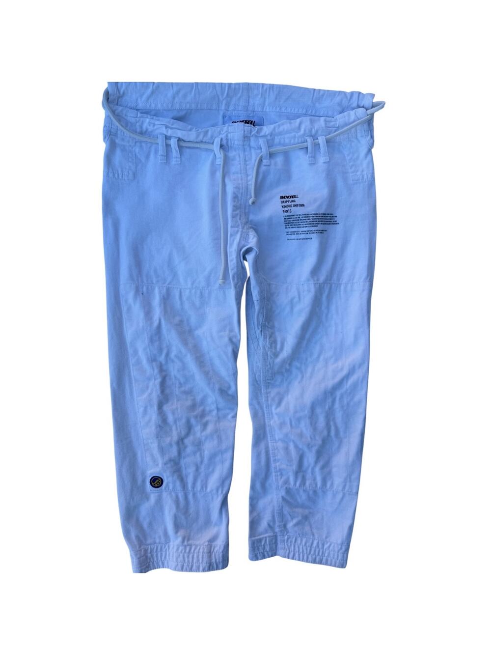 Shoyoroll Gi Pants Mens White BJJ Jiu Jitsu Cotton